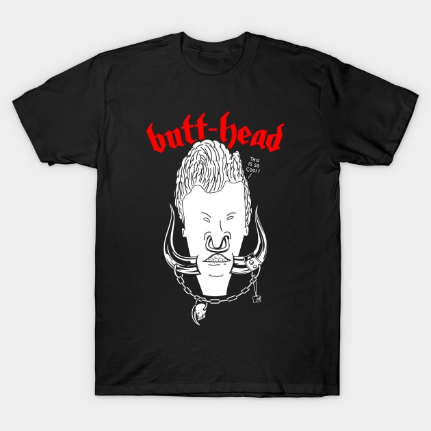 Funny 90's Cartoon Metal Band Logo Parody T-Shirt by BoggsNicolas